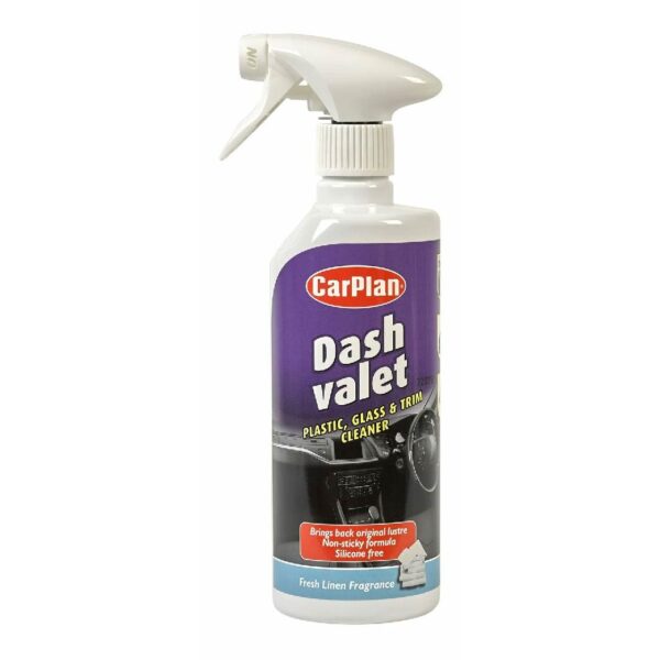 CarPlan Dash Valet Interior Cleaner Glass Trim Plastic 600ml