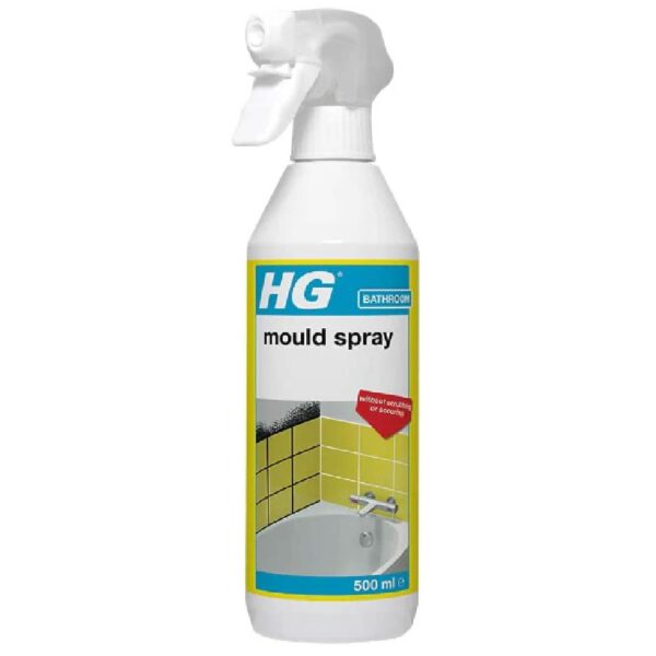 HG Mould Spray, Effective Mould Spray & Mildew Cleaner, Removes Mouldy Stains 500ml